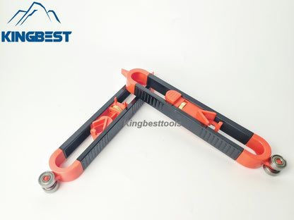 Portable Contour Gauge Measuring Tool With Adjustable Lock Floor Tile Woodworkers Edge Rule Template-free shipping A01