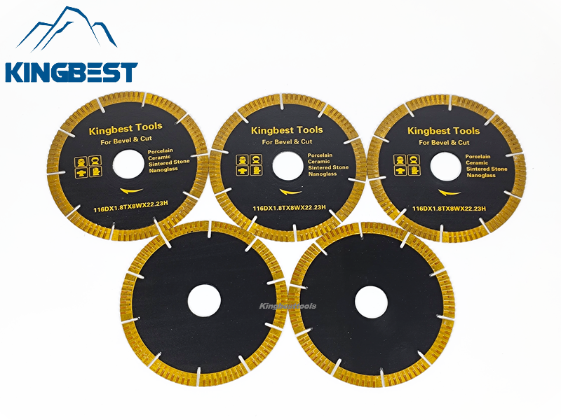 22.23mm/116mm Porcelain Ceramic Cutting and Bevel Blade/Discs for Angle Grinder/Mica Machine