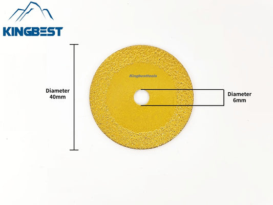 40mm/6mm Golden Mini Cutting Blade For Elbow Grinder-Free Shipping