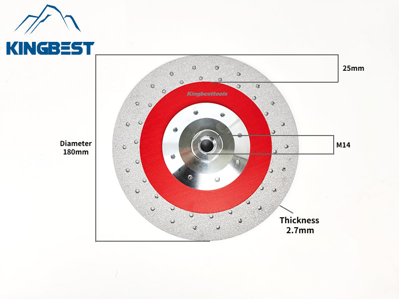 Cutting & Grinding Discs With Flange for Porcelain M14 & 5/8-11