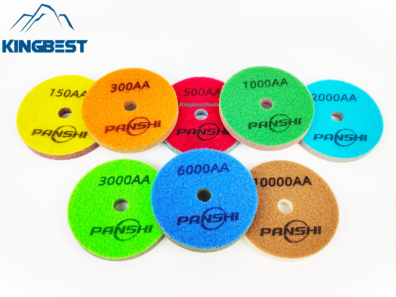 Sponge Fiber Wet Polishing Pads For 80mm/100mm/125mm/150mm/180mm/200mm