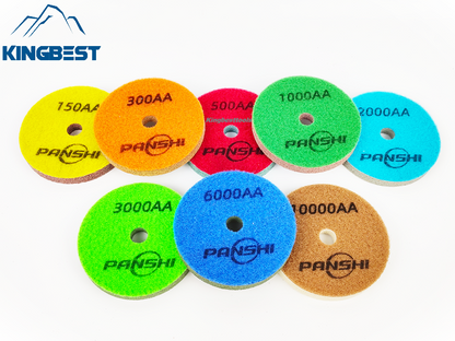 Sponge Fiber Wet Polishing Pads For 80mm/100mm/125mm/150mm/180mm/200mm