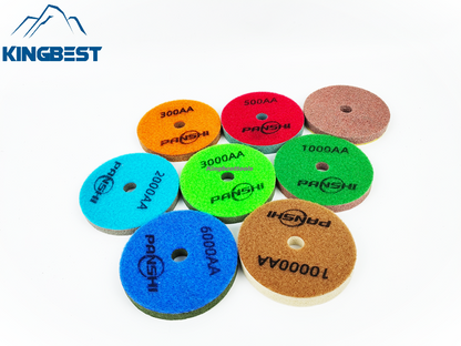 Sponge Fiber Wet Polishing Pads For 80mm/100mm/125mm/150mm/180mm/200mm
