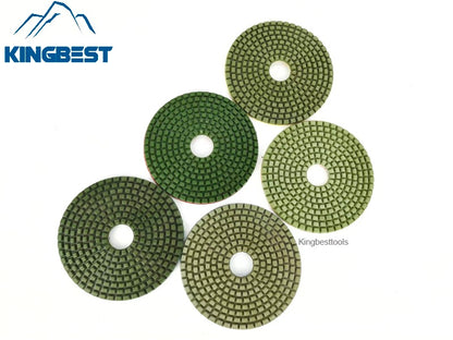 5 Inch KGS Polishing Pads Wet Polishing Pads Stone Abrasive for Marble Quartzite Polishing