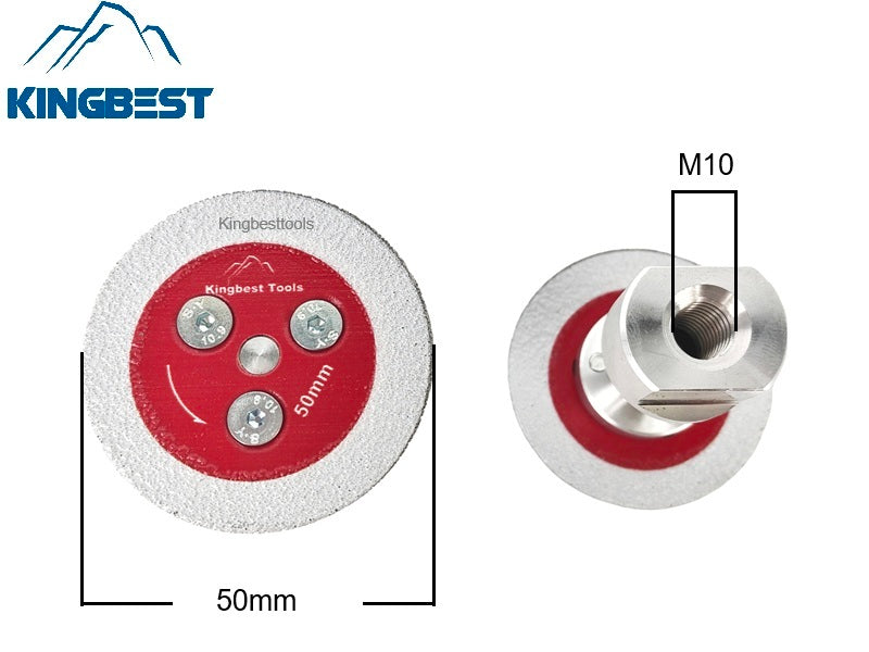 50mm Diameter Brazed Diamond Blade with Removable Flange