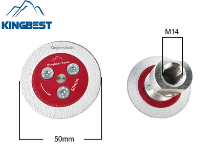 50mm Diameter Brazed Diamond Blade with Removable Flange