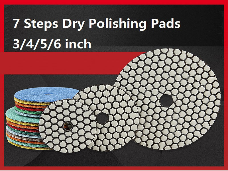 7pcs Dry Polishing Pads Sandpapers For Polishing 80mm and 100mm