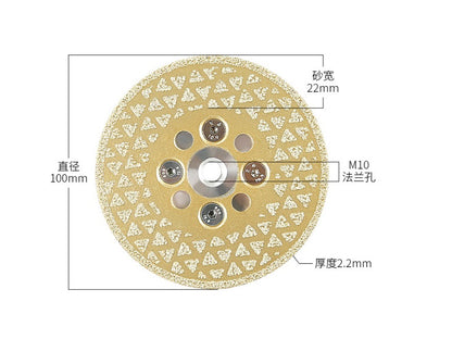 M10 Golden Star Brazed Saw Blade for Cutting and Grinding 100mm