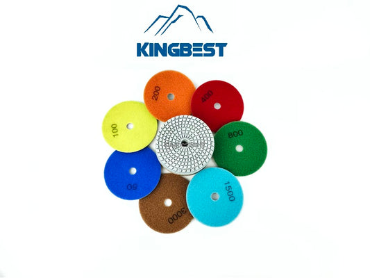7 Steps High Quality Wet Polishing Pads 100mm