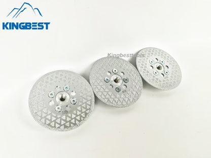 M10 Dual Sides Silver Star Brazed Saw Blade for Cutting and Grinding 100mm