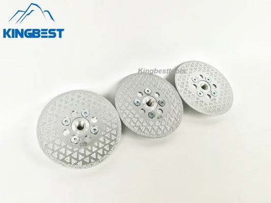 M10 Dual Sides Silver Star Brazed Saw Blade for Cutting and Grinding 100mm
