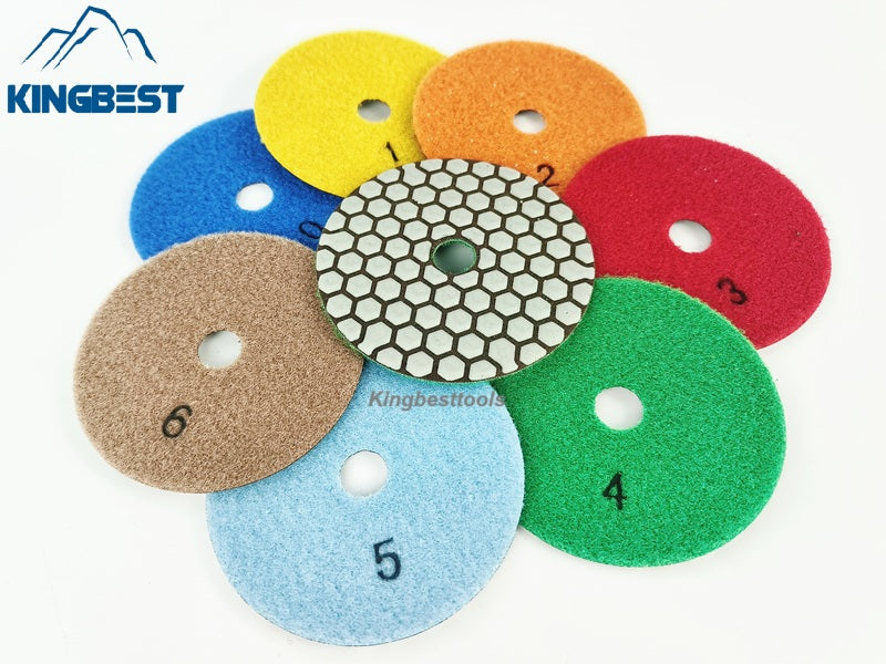 7pcs Dry Polishing Pads Sandpapers For Polishing 80mm and 100mm