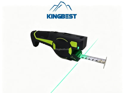 5M Multifunctional Measuring Laser Tape Rechargeable Dual-Line High Brightness Green Measure Laser Level Free Shipping