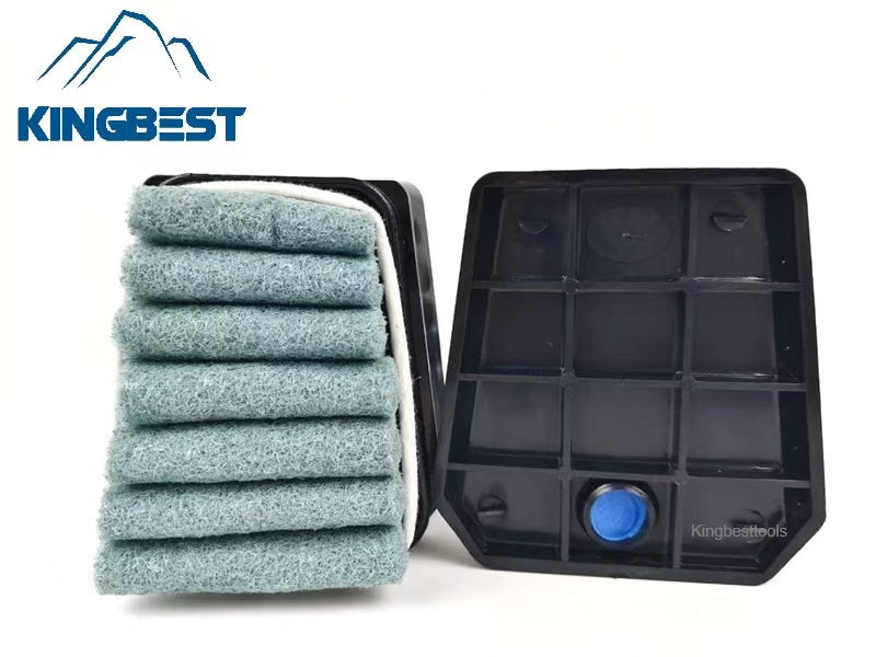 Trapezoid matte brush Frankfurt sponge brush Horseshoe-shaped matte fibre brush