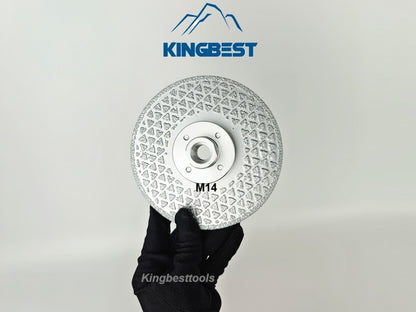 M14 Brazed Dual Sides Silver Star Saw Blade with Flange