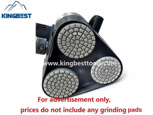 3 Heads Handheld Grinder with 3 Heads for Concrete Floor Free Shipping