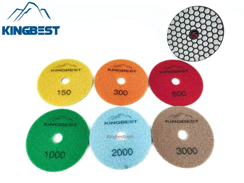 7pcs Dry Polishing Pads Sandpapers For Polishing 80mm and 100mm