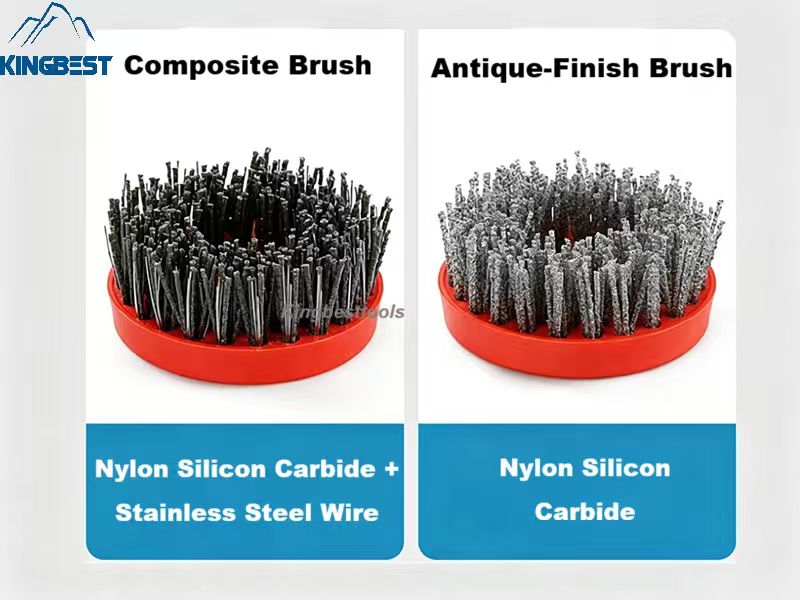 Round Antique Brush Stainless Steel Rope Grinding Brushes Renovation Brushes Stone Cleaning Tools