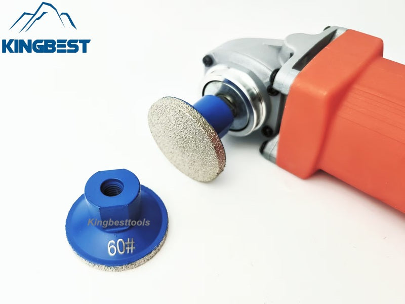 Thickened Diamond Angle Grinder Diamond Brazed Polishing Bits Flat Grinding Head Brazed Trimming Thread 2inch M10