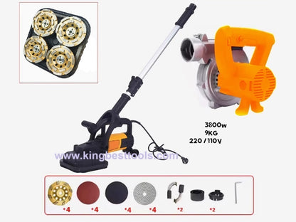 Four-head Dust-free Concete Grinder Floor Renovation Machine Free Shipping