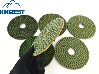 5 Inch KGS Polishing Pads Wet Polishing Pads Stone Abrasive for Marble Quartzite Polishing