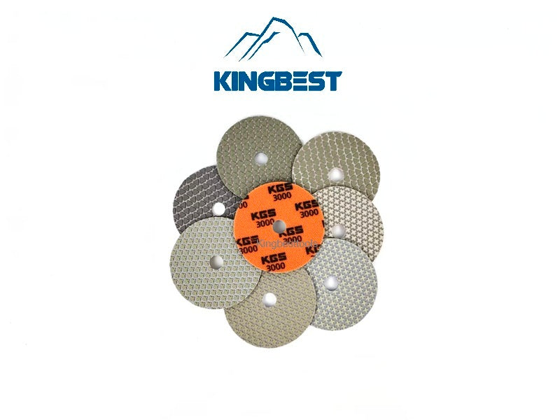 KGS Dry Polishing Pads Stone Sandpaper for Granite Marble Quartzite Polishing
