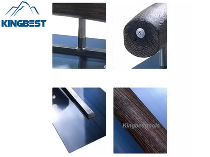 Professional Hand Trowel Floor Pusher Epoxy Floor Paint Trowel Flat Batch Flat Scraper Blue Steel free shipping