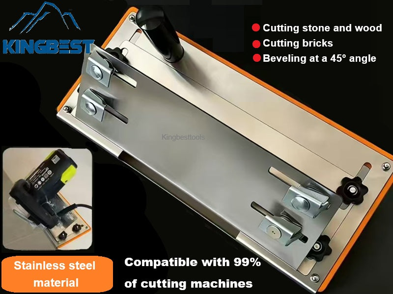 45-Degree Plate Beveling Bracket Chamfering Bracket for Mica Cutting Machine Stainless Steel Multifunctional Plate-Free Shipping
