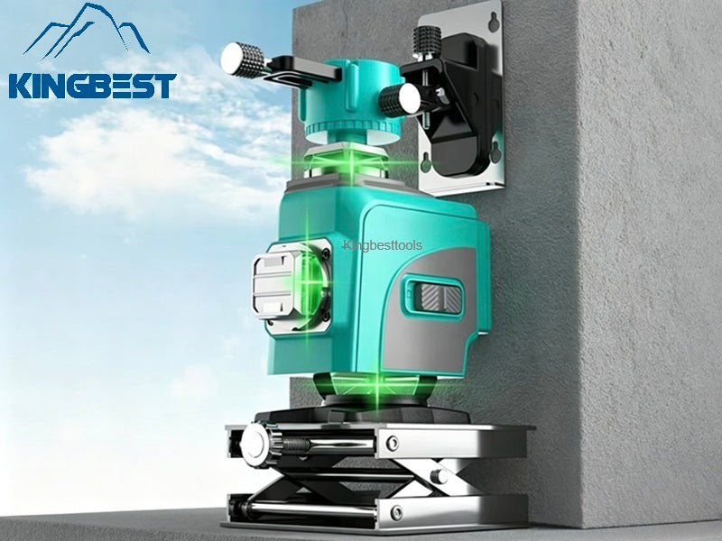 4D Industrial Grade Ground Laser Level with 16-Line Green Laser-Free Shipping A01A02