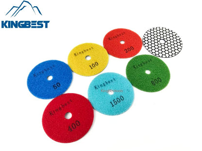 New-7 Step Dry Polishing Pads For Polishing 100mm