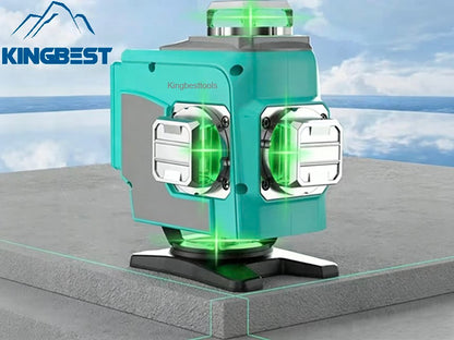 4D Industrial Grade Ground Laser Level with 16-Line Green Laser-Free Shipping A01A02
