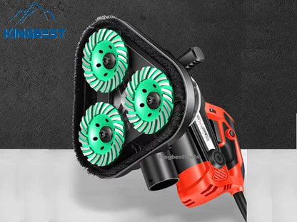 3-Head Concrete Grinder Six-Speed Dust-free Machine for Floor Free Shipping A01 A02