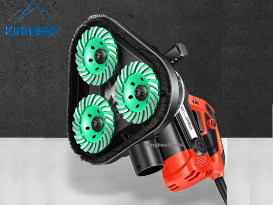 3-Head Concrete Grinder Six-Speed Dust-free Machine for Floor Free Shipping A01 A02