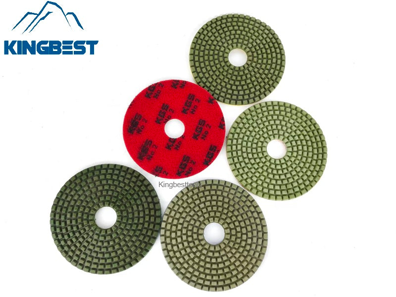 5 Inch KGS Polishing Pads Wet Polishing Pads Stone Abrasive for Marble Quartzite Polishing