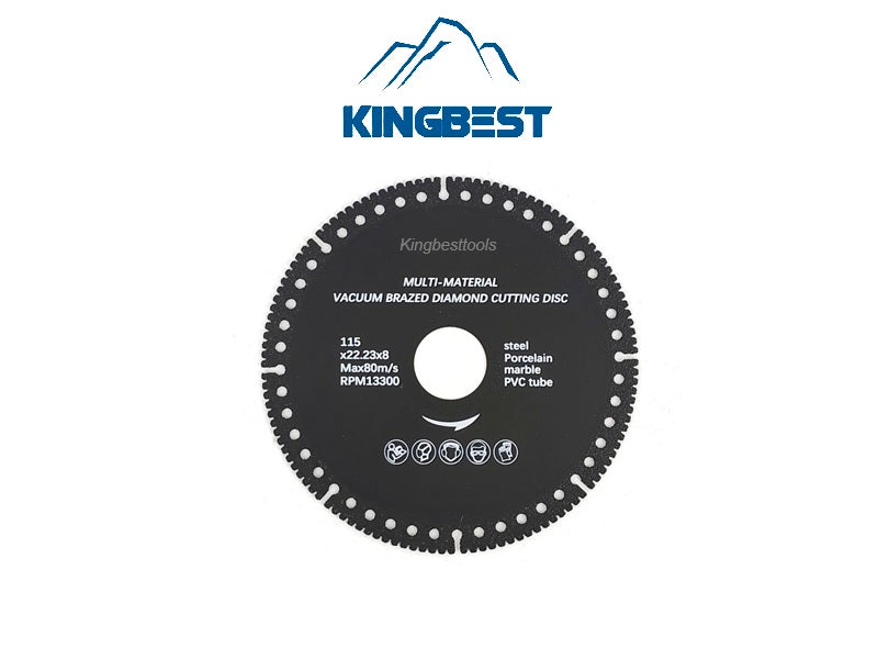 Multi-material Vacuum Brazed Diamond Cutting Disc for Steel Porcelain Marble Pvc Tube