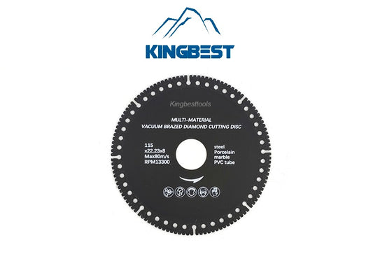 Multi-material Vacuum Brazed Diamond Cutting Disc for Steel Porcelain Marble Pvc Tube
