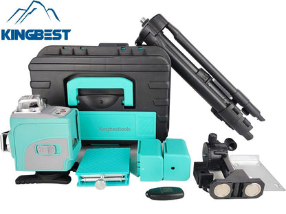 4D Industrial Grade Ground Laser Level with 16-Line Green Laser-Free Shipping A01A02