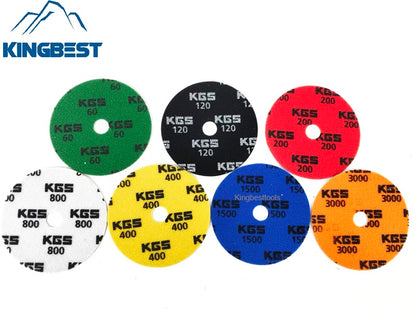 KGS Dry Polishing Pads Stone Sandpaper for Granite Marble Quartzite Polishing