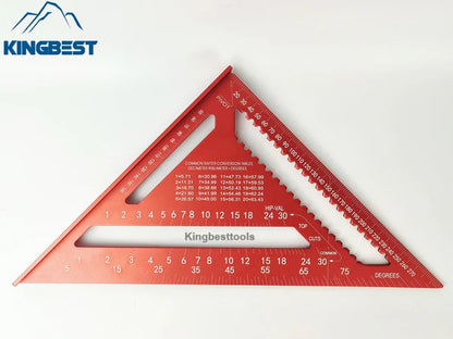 Promotion! 7inch/12inch Multifunctional Aluminum Triangle Ruler 90 Degree Right Angle Ruler 45 Degree Angle Ruler High Precision Free Shipping to US Mainland Only A01