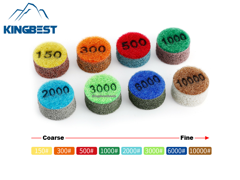 1-inch Sponge Polishing Pad for Jade and Marble Mini Polishing Pads with Free Backer