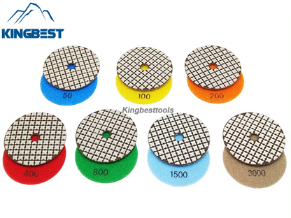 7pcs Dry Polishing Pads Sandpapers For Polishing