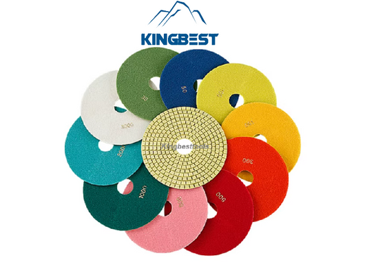 10 Steps Wet Polishing Pad with 200mm