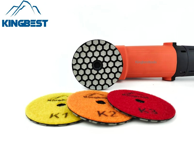 4 Steps Super Fast Thicknessed Dry Polishing Pads 80mm