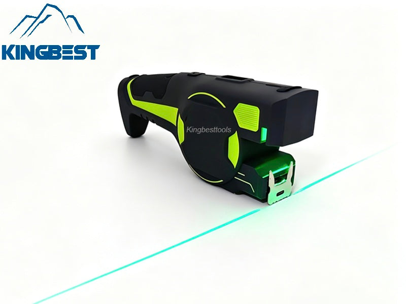 5M Multifunctional Measuring Laser Tape Rechargeable Dual-Line High Brightness Green Measure Laser Level Free Shipping