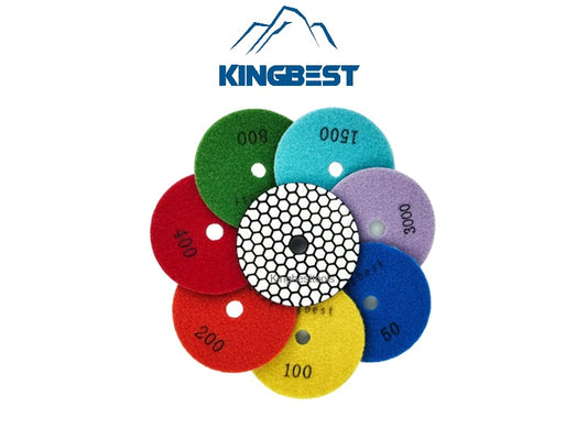 New-7 Step Dry Polishing Pads For Polishing 100mm