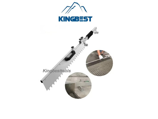 Folding Cement Self Leveling Gear Rake Hot Stainless Steel Notched Squeegee with Slideway Gear Rake free shipping