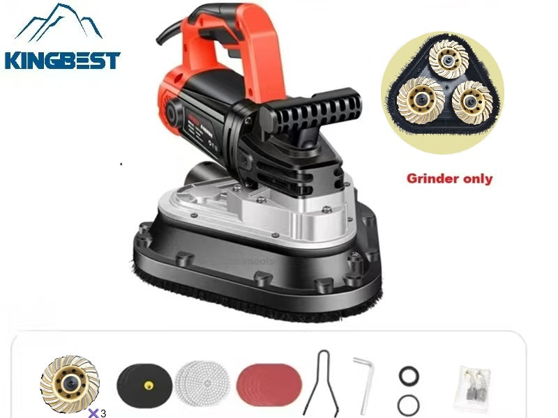 3-Head Concrete Grinder Six-Speed Dust-free Machine for Floor Free Shipping A01 A02