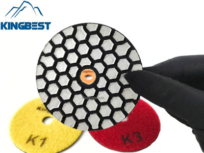 4 Steps Super Fast Thicknessed Dry Polishing Pads 80mm