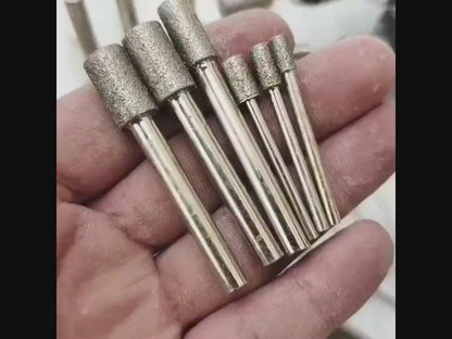 Cylindrical Carving Bits with Shanks 3mm and 6mm Free Shipping