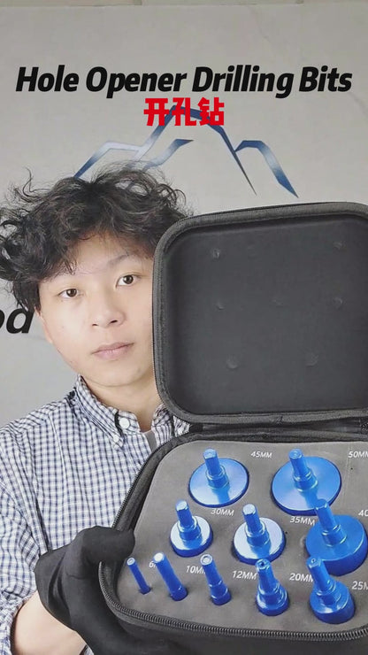 10 pcs Hole Opener Drilling Bits Set for Hand Driller